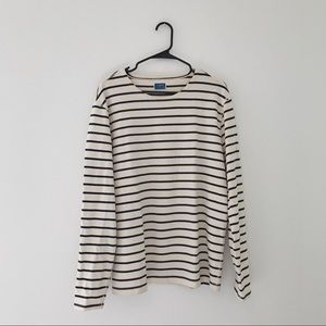 J.Crew Factory long-sleeve -stripped crewneck